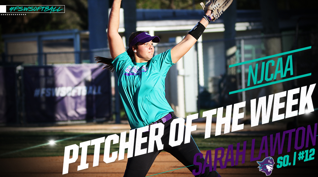 FSW's Lawton Named NJCAA National Pitcher of the Week