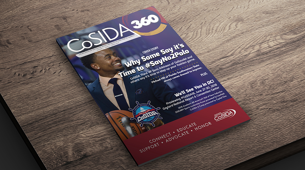 Asst AD Michael Hill Featured On Spring 2018 CoSIDA 360 Magazine Cover