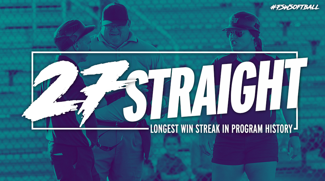 STILL STREAKING | #FSWSoftball Sweeps St. Pete, Wins 27th In A Row