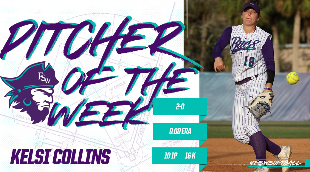 Collins Named Region VIII Pitcher of the Week
