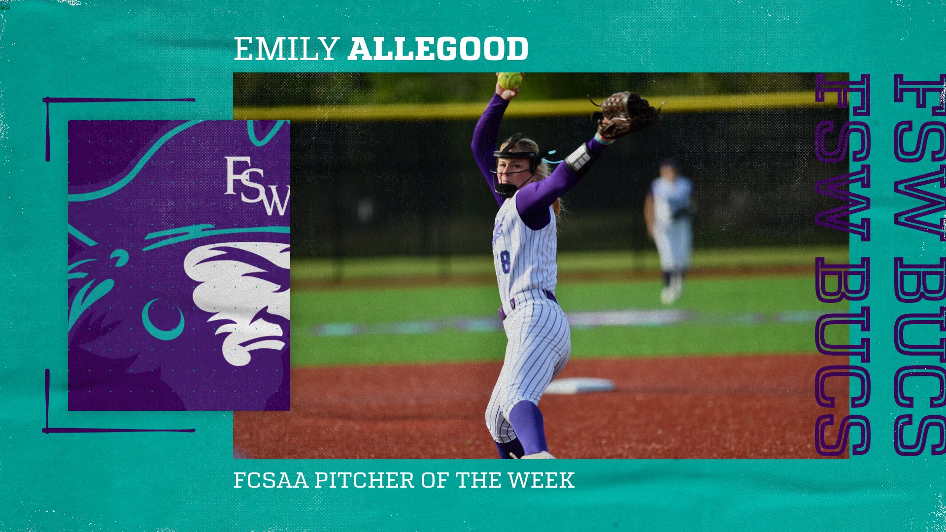 Allegood Earns FCSAA Pitcher of the Week Honors