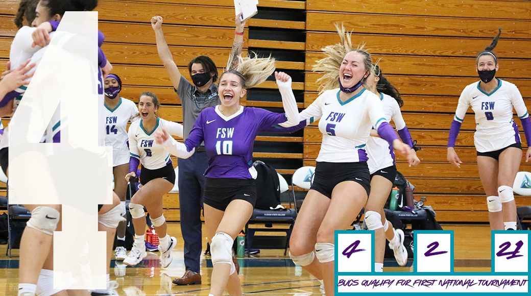 Top 10 FSW Athletics Moments of 2020-2021: #4 Bucs Volleyball Qualifies For First National Tournament