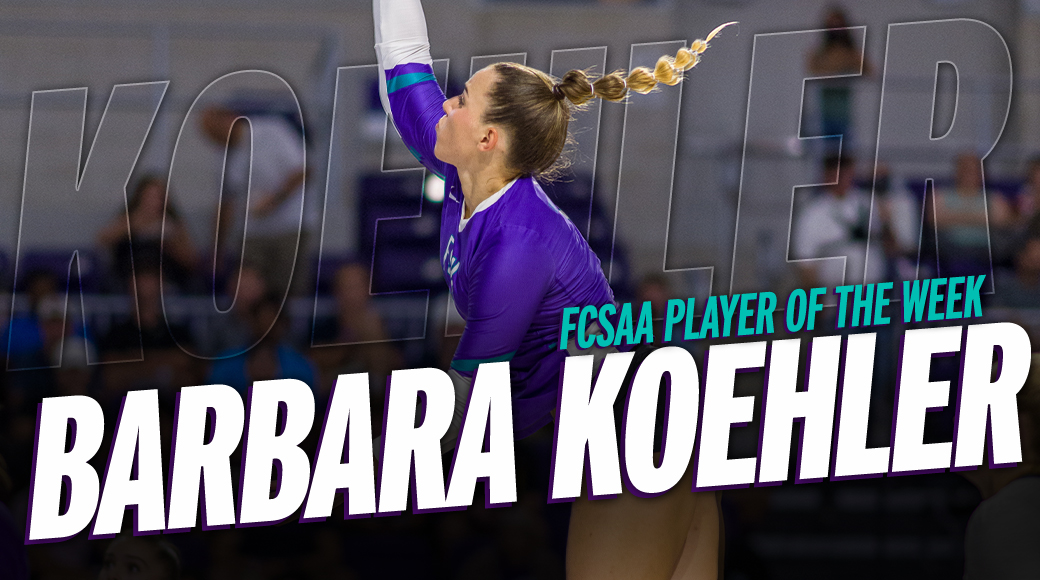Koehler Tabbed FCSAA Player of the Week For Third Time