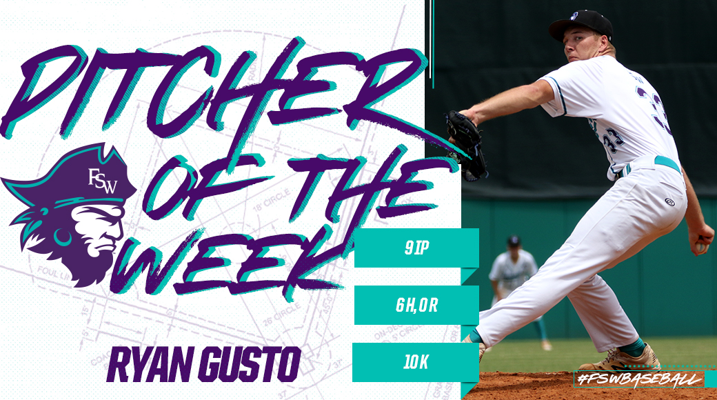 Gusto Grabs Second Pitcher of the Week Honor