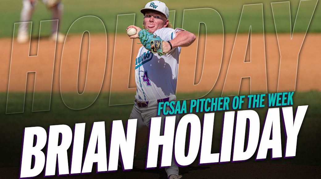 Holiday Tabbed FCSAA Pitcher of the Week