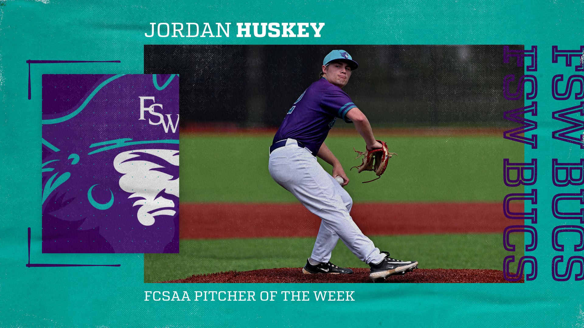 Bucs Lefty Huskey Named FCSAA Pitcher of the Week