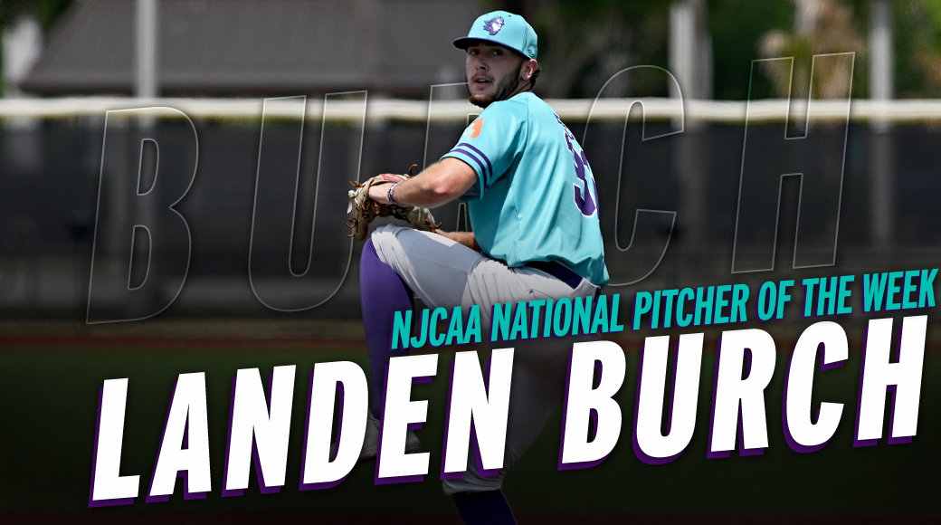 Burch's Gem Earns Him National Pitcher of the Week Honors