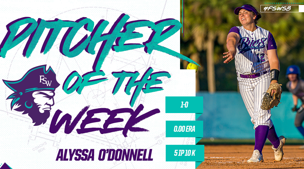 O'Donnell Named FCSAA Pitcher of the Week