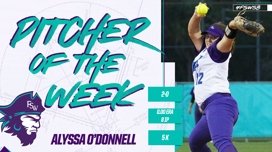 O'Donnell Wins Second Straight FCSAA Pitcher of the Week Award
