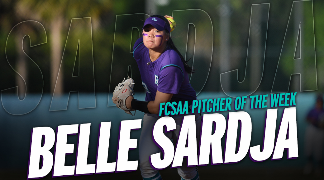 Unhittable Sardja Named FCSAA Pitcher of the Week