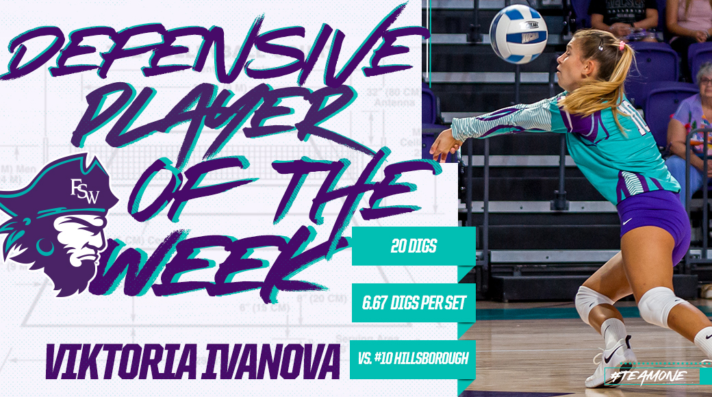 Ivanova Tabbed FCSAA Defensive Player of the Week