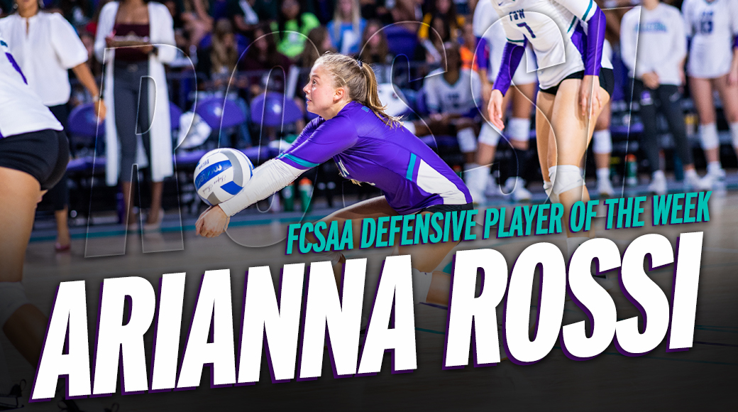 Rossi Tabbed FCSAA Defensive Player of the Week